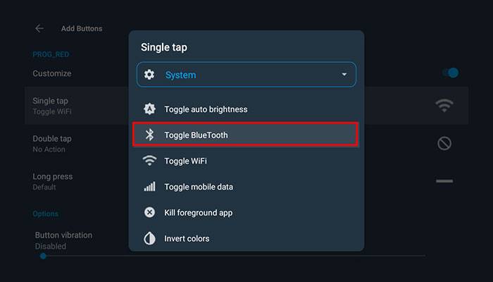 Toggle Bluetooth in One click : Customize and Remap Unused Buttons on Android TV Remote