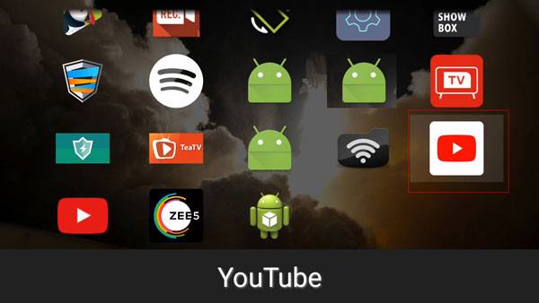 opening youtube on sideload launcher