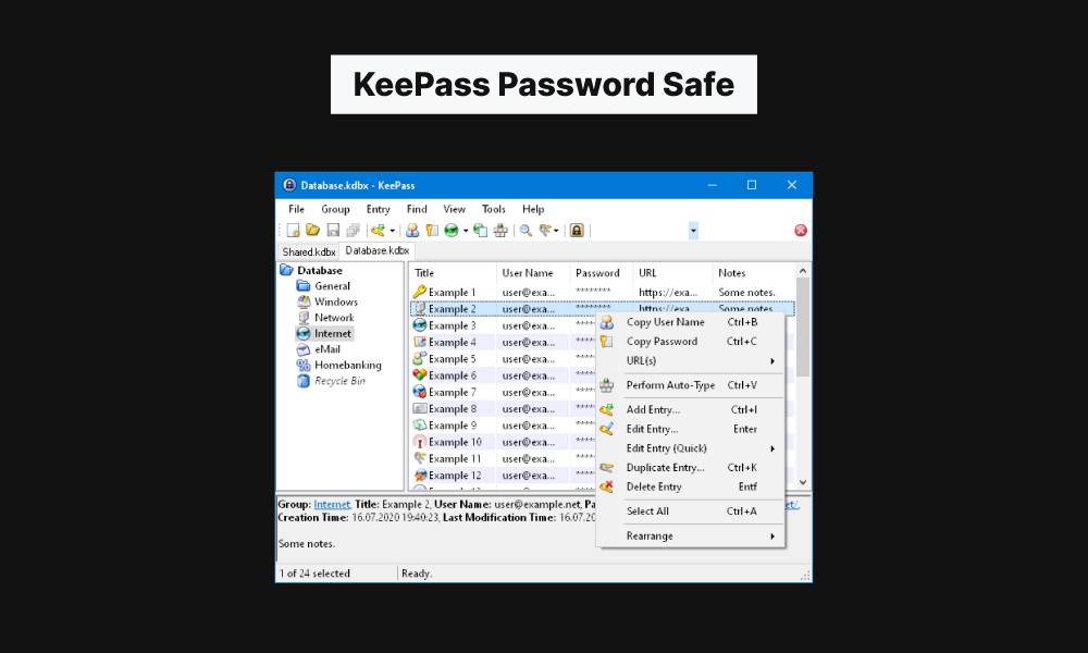 keepass password safe best lastpass alternatives mrnoob