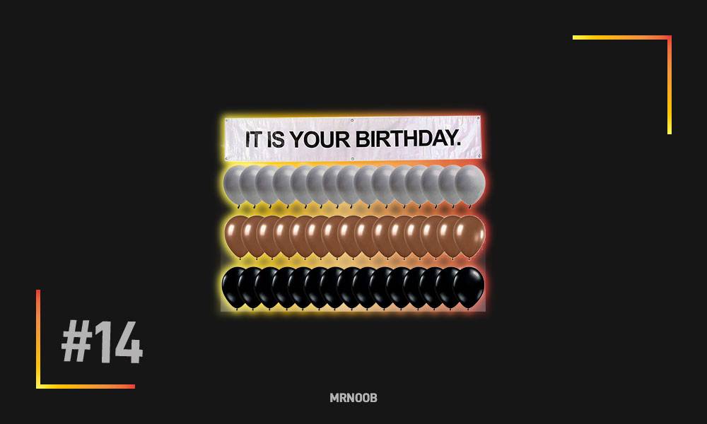 its your birthday banner kit mrnoob