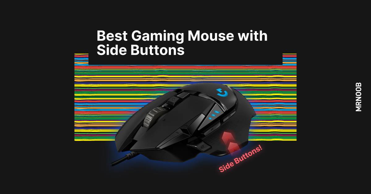 Color : Black YSSWJ Ysswjzz,Side Button,Wired Mechanical Macros Define 7 Programmable Keys 4000 DPI Max Adjustable Gaming Mouse