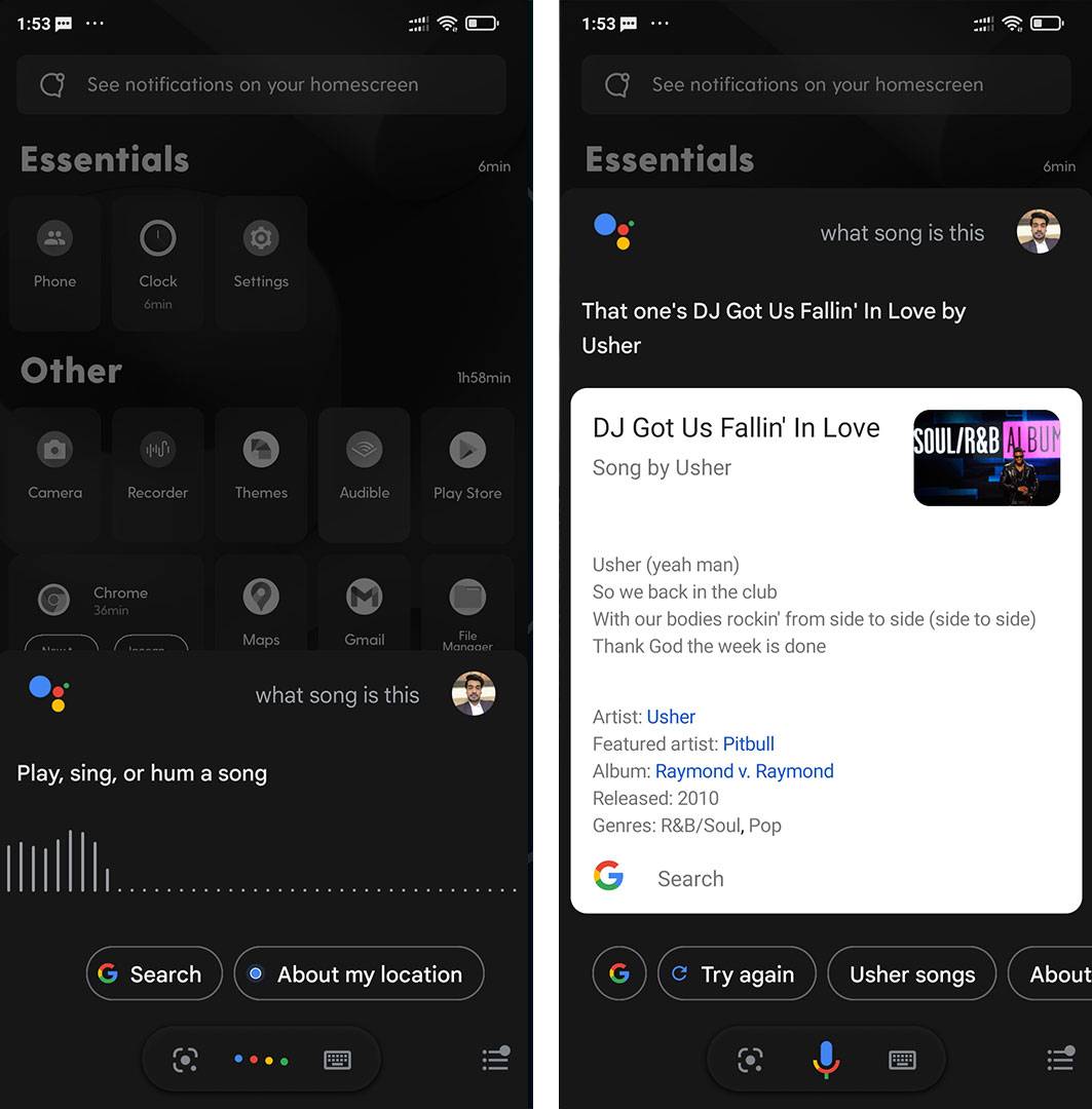 google assistant music recognition