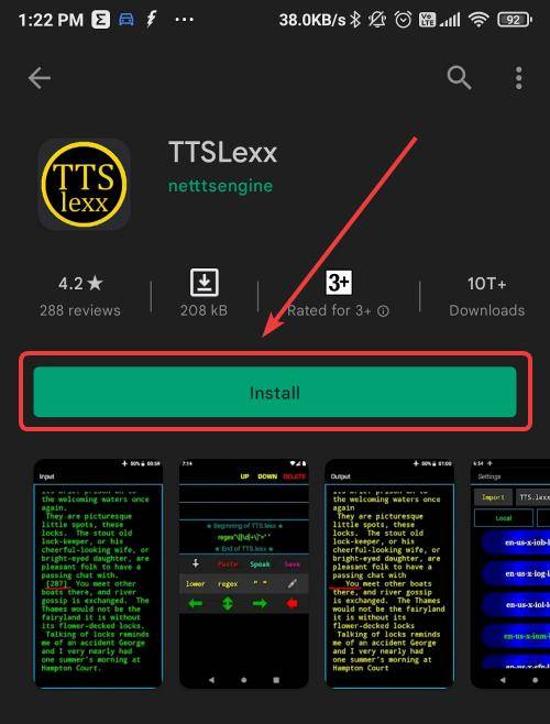 install ttslexx app android mrnoob