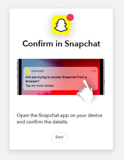 confirm in snapchat web notification mrnoob