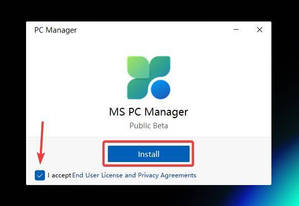 install microsoft pc manager mrnoob