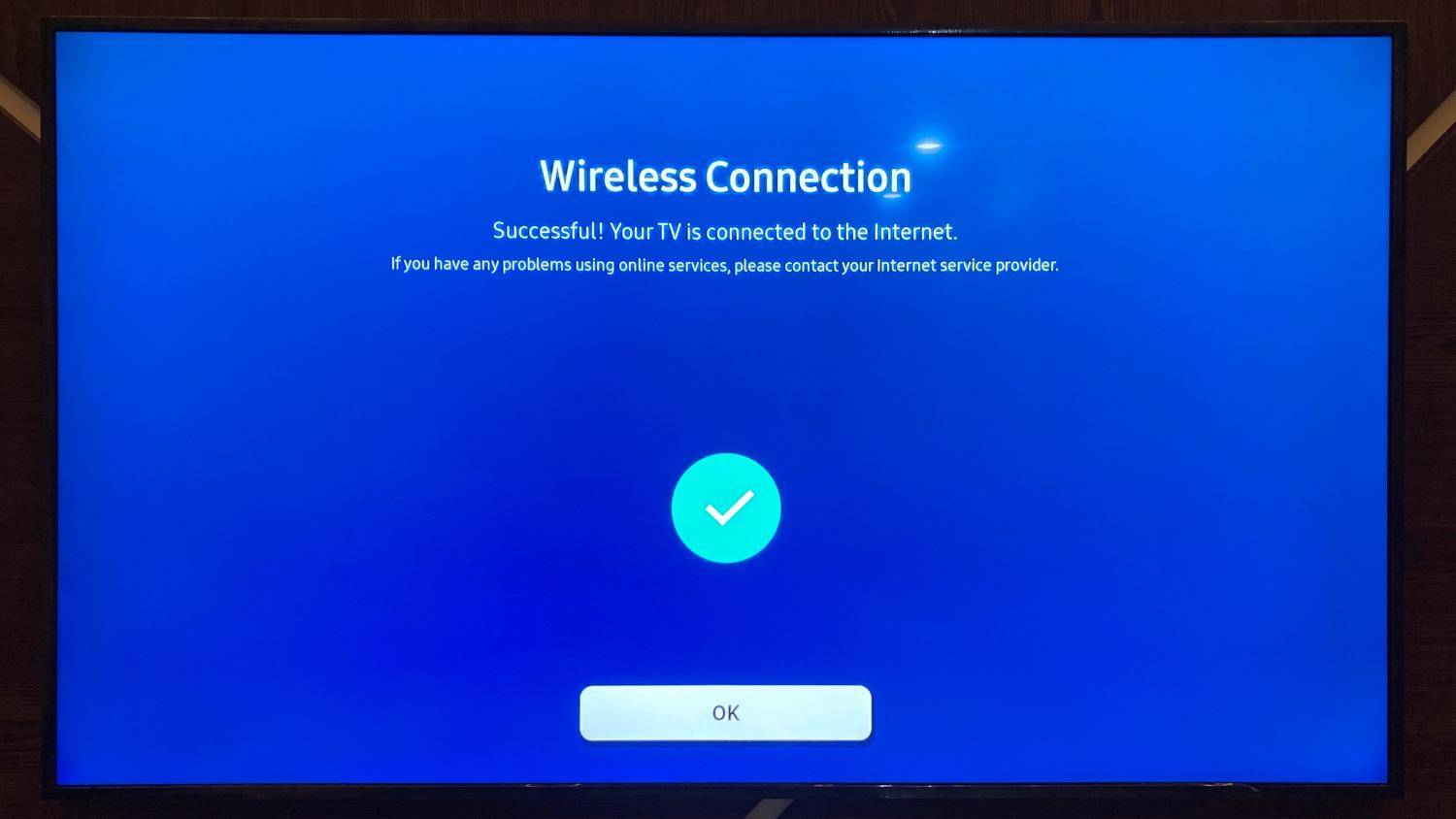samsung smart tv connected to wifi network mrnoob