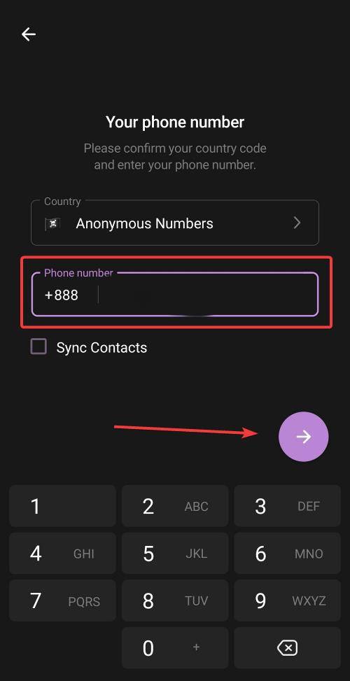 sign up telegram with anonymous number mrnoob