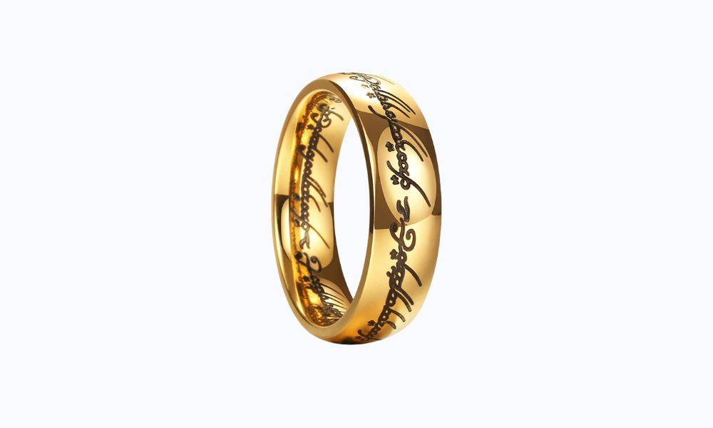 lord of the rings metal ring