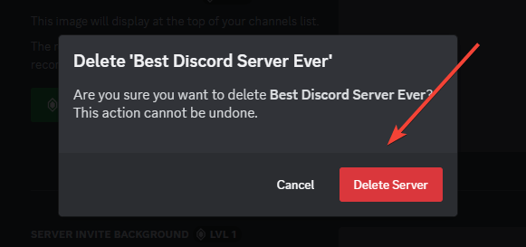 confirm deleting discord server confirm deleting discord server
