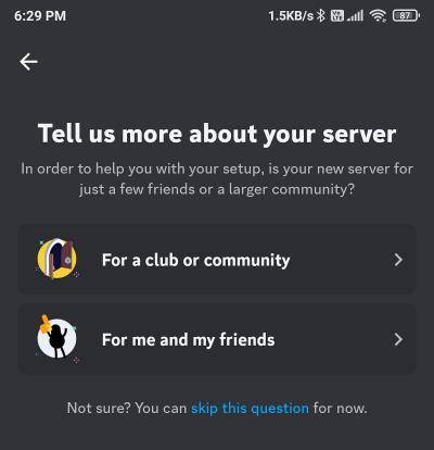 select server type discord mobile select server type discord mobile